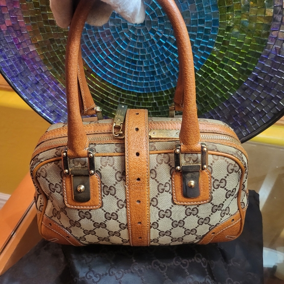 GUCCI GG Monogram Canvas Bowler Bag. - Picture 4 of 16